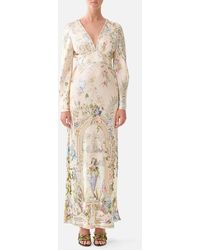 CAMILLA - V Neck Dress With Flared Sleeve Midsummer Masterpiece - Lyst