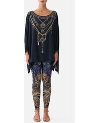 CAMILLA - Scoop Neck Slouch Tee Cloaked - Lyst