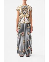 CAMILLA - Slim Fit Round Neck T-Shirt - Lyst