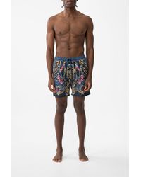 CAMILLA - Mid Length Boardshort With Elastic Waist Ornate On A Plate - Lyst