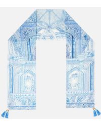 CAMILLA - Long Silk Crinkle Chiffon Scarf The Hum Of The Alhambra - Lyst