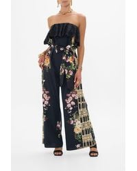 CAMILLA - Strapless Jumpsuit With Frill Adorned - Lyst