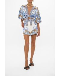 CAMILLA - Tuck Front Short Azul Adventures - Lyst