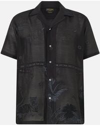 CAMILLA - Relaxed Fit Short Sleeve Camp Collared Shirt Palace Zoology - Lyst