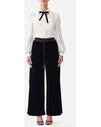CAMILLA - Velvet Relaxed Track Pant With Side Panel Leopard Libertine - Lyst
