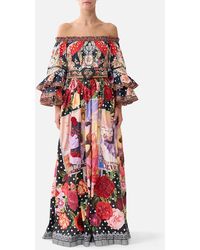 CAMILLA - Belted Maxi Skirt Daughters Of Duende - Lyst