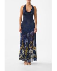CAMILLA - Cowl Neck Halter Dress Notes From The Room - Lyst