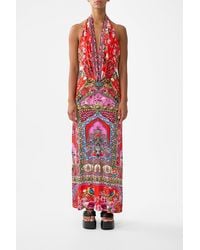 CAMILLA - Deep Cowl Plunge Dress - Lyst
