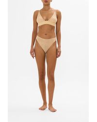 Camilla eBoutique - Mesh Soft Pull On Tri Bra Solid Nude - Lyst