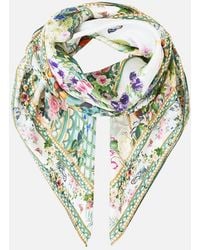 CAMILLA - Large Crystalled Silk Square Scarf Art For The Empress - Lyst