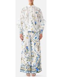 CAMILLA - Scarf Belt Wide Leg Pant Dandelion Skies - Lyst