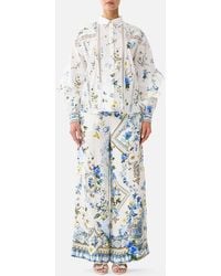 CAMILLA - Scarf Belt Wide Leg Pant Dandelion Skies - Lyst