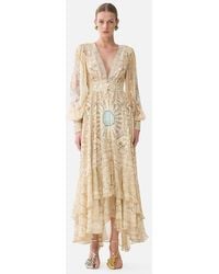 CAMILLA - Long Button Front Dress A Beloved Boudoir - Lyst