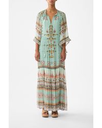 CAMILLA - Wide Sleeve Gathered Dress Legend Has It - Lyst