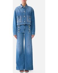 CAMILLA - Amanda Taurus Rising Hardware Flare Jean - Lyst