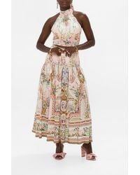 CAMILLA - Halter Tie Back Top Lisbon Lullaby - Lyst