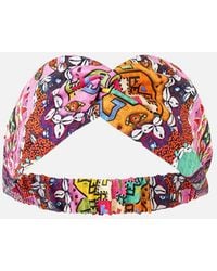 CAMILLA - Woven Twist Headband Patchwork Panorama - Lyst