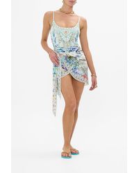 CAMILLA - Short Eyelet Sarong Sunrise - Lyst