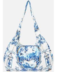 CAMILLA - Slouch Shoulder Bag With Knot Details The Porcelain Parlour - Lyst