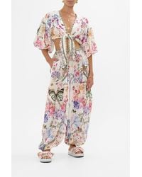 CAMILLA - Panelled Harem Pant With Tie Waist Monserrate Magic - Lyst