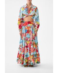 CAMILLA - Jersey Spliced Tiered Skirt Papers And Curious Capers - Lyst
