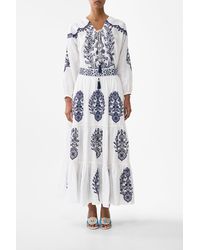 CAMILLA - Lace Up Blouse Isnik Lullaby - Lyst