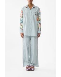 CAMILLA - Long Sleeve Oversized Shirt With Pocket With Love From Türkiye - Lyst