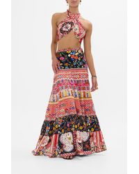 CAMILLA - Jersey Tie Up Scarf Top Folk Fabulous - Lyst
