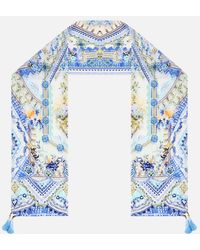 CAMILLA - Long Silk Crinkle Chiffon Scarf My Homespun Heart - Lyst
