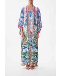 CAMILLA - Kimono Layer With Collar Spirit Of Santa Maria - Lyst