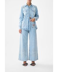 CAMILLA - Luna Kitsch Stitch High Rise Wide Leg Jean - Lyst
