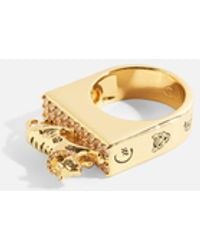 CAMILLA - Gilded Realms Leopard Signet Ring - Lyst