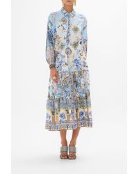 Camilla eBoutique - Tiered Long Shirt Dress Al Manial Palace Memoirs - Lyst