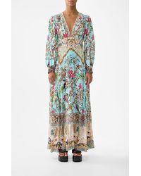 CAMILLA - Button Dress With Shaped Waistband - Lyst
