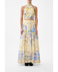 CAMILLA - Halter Tie Back Top Darling Buds - Lyst