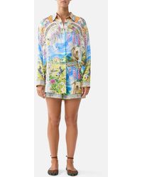 CAMILLA - Collared Shirt With Side Buttons Navàs Nouveau - Lyst