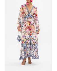 CAMILLA - Waisted Dress With Kimono Sleeve Dutch Is Life - Lyst