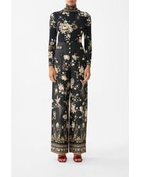 CAMILLA - Tailored Pant With Waist Button Detail Flamenco Folklore - Lyst