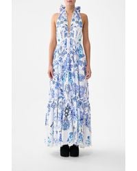 CAMILLA - Ruffle Hem Halter Dress All About That Lace - Lyst