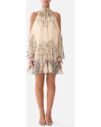 CAMILLA - Cold Shoulder Short Dress A Meeting Of Masterpieces - Lyst