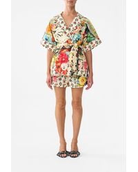 CAMILLA - Double Breasted Short Sleeve Jacket Aromatic Amor - Lyst