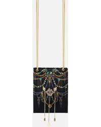 CAMILLA - North South Drawstring Bag With Chain Strap Amulets And Alchemy - Lyst