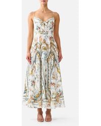 CAMILLA - Long Dress With Tie Front Ballad Of The Bibliothèque - Lyst