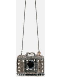 CAMILLA - Embellished Crystal Camera Clutch Bag Crystal - Lyst