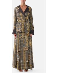 CAMILLA - Corset Waist Maxi Skirt Animals - Lyst