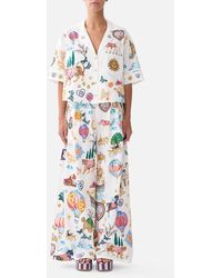 CAMILLA - Cropped Camp Collar Blouse Kapadokya Kitsch - Lyst