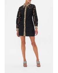 CAMILLA - Long Sleeve Tunic Dress Heart Like A Wildflower - Lyst