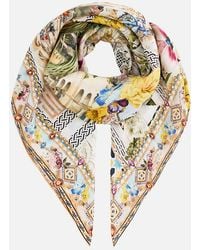 CAMILLA - Large Crystalled Silk Square Scarf The Architects Of Alcázar - Lyst