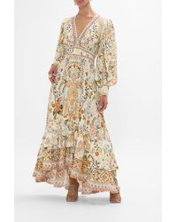 CAMILLA - Long Button Front Dress - Lyst