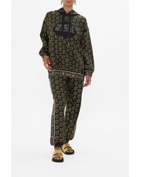 CAMILLA - Silk Band Oversized Hoodie With Pockets Defy Gravity - Lyst